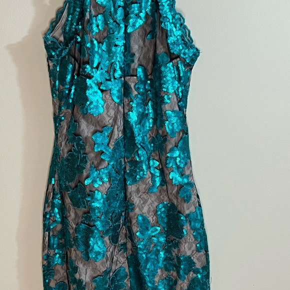 Sequin Green Cocktail Dress - Picture 9 of 16